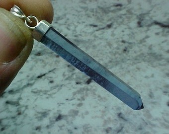 Needle Crystal Royal Blue Aura Sterling Silver Pendant Lift Your Spirit, Open And Develop your Channeling Abilities CBC004