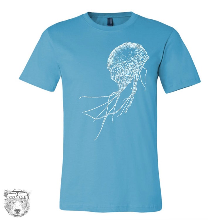 Mens JELLYFISH T-Shirt s m l xl xxl Color Options by ZenThreads