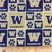 UW University of Washington Huskies 100% Cotton Fabric - BTY