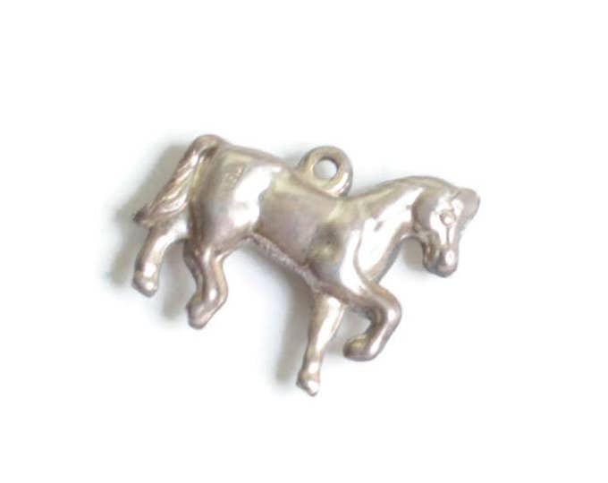 Sterling Silver Horse Charm Vintage Charm for Bracelet