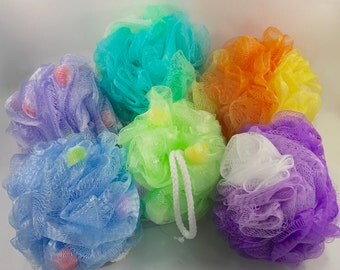 LUXURY Bath Poufs, Your Choice!