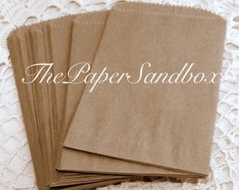 25 Small Paper Bags, 3x5 Bags, Wedding Favor Bags, Party Favor Bags, Candy Bags, Printable Bags, Silverware Bags, Confetti Bags