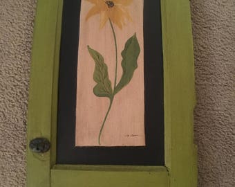 Painted Wooden Shutter // Front Porch Decor