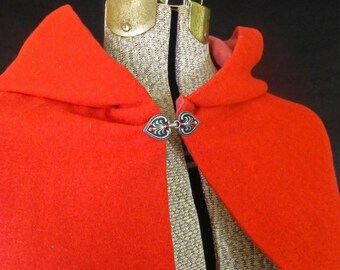 Good Wool Cloak with Hand-Pleated Hood, 18th Century