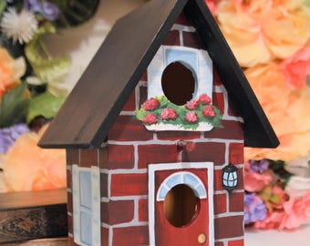 Hand Painted Personalized Decorative Birdhouse