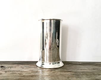 Vintage Silver Plated Utensil Holder / Silver vase / Silver Plated Utensil Caddy