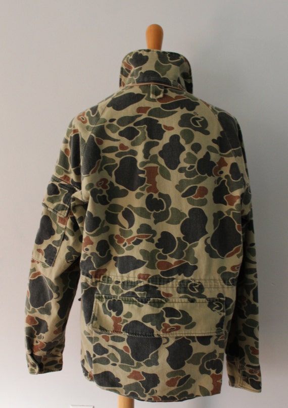 Vintage 80s Camouflage Army Jacket // Men Medium Regular