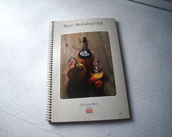 Time Life Cooking of Italy Foods of the World Spiral Recipe Book
