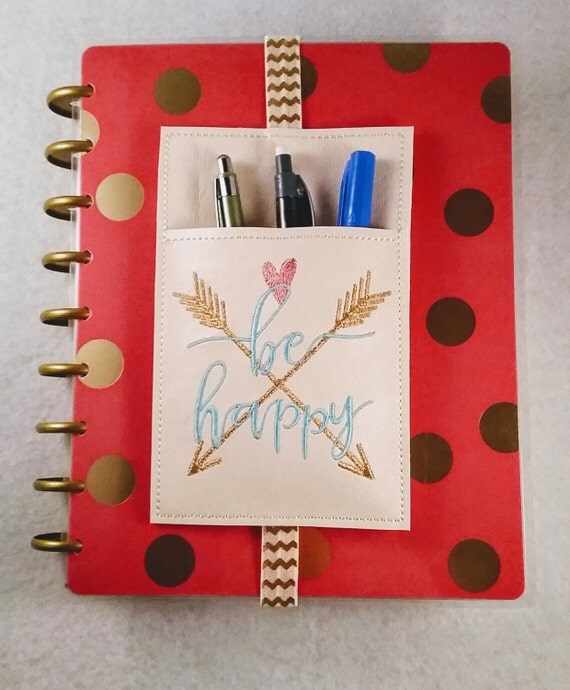 Be Happy Planner Pen Holder Planner Accessories Journal