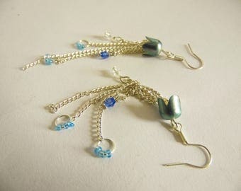 Pale Blue Jellyfish Earrings