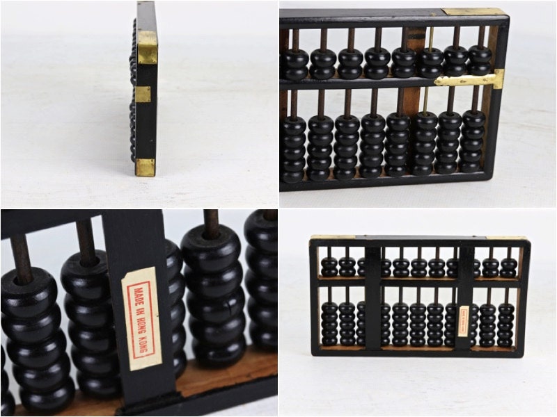 Vintage Abacus Vintagel Black Abacus Black And Brass Abacus