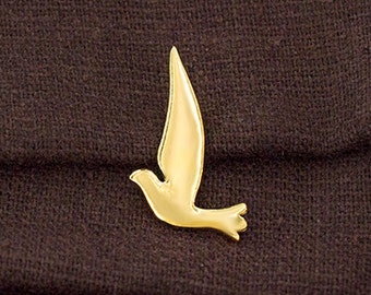 1 of 925 Sterling Silver 24k Gold Vermeil Style BirdPendant 14x21mm. :vm0855
