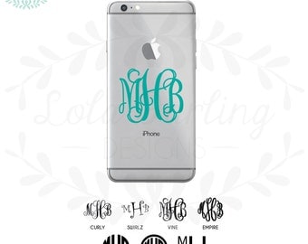 iPhone Monogram Vinyl Decal