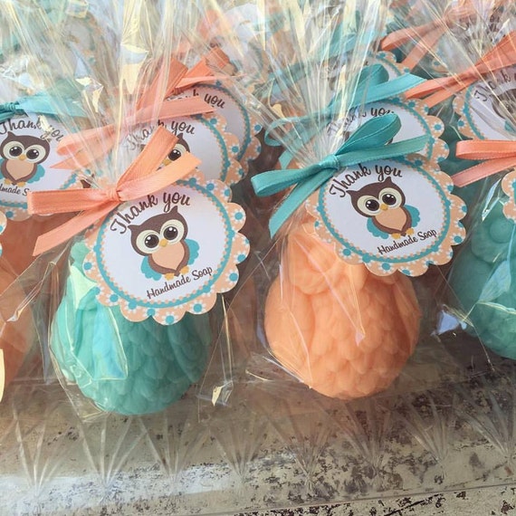 25 Owl Soap Favors - Baby Shower Owl Favors, 1st Birthday Party, Hoot shower, Baptism, Soap Party Favors, Woodland, Owl Blossom, Spring Owl Il_570xn
