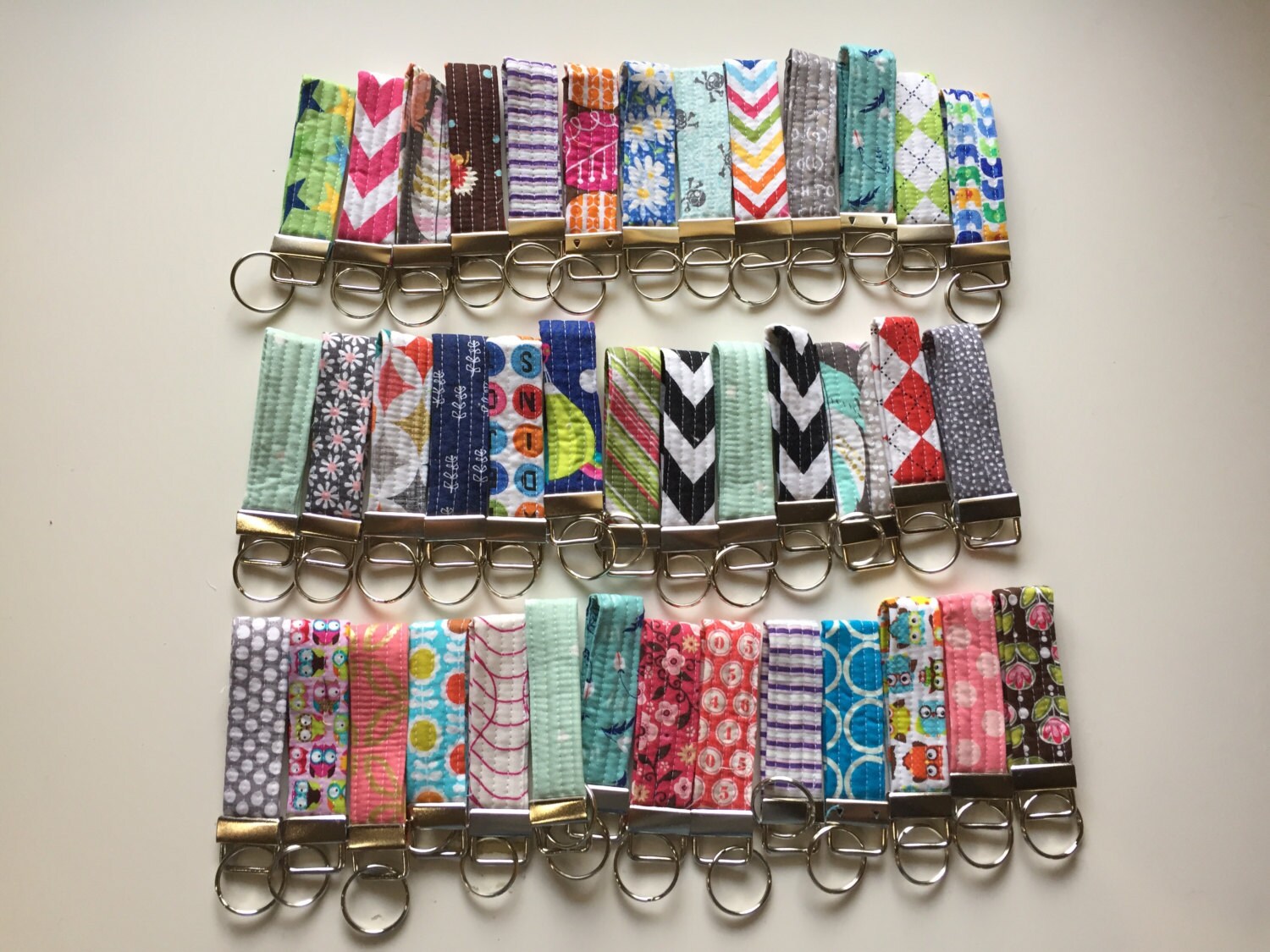 Quilted Key Fob // Your choice of fabric // Made to Order