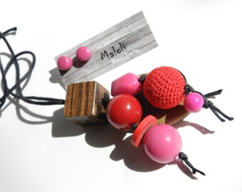 DUO:LoNg NecKlacE and Earrings