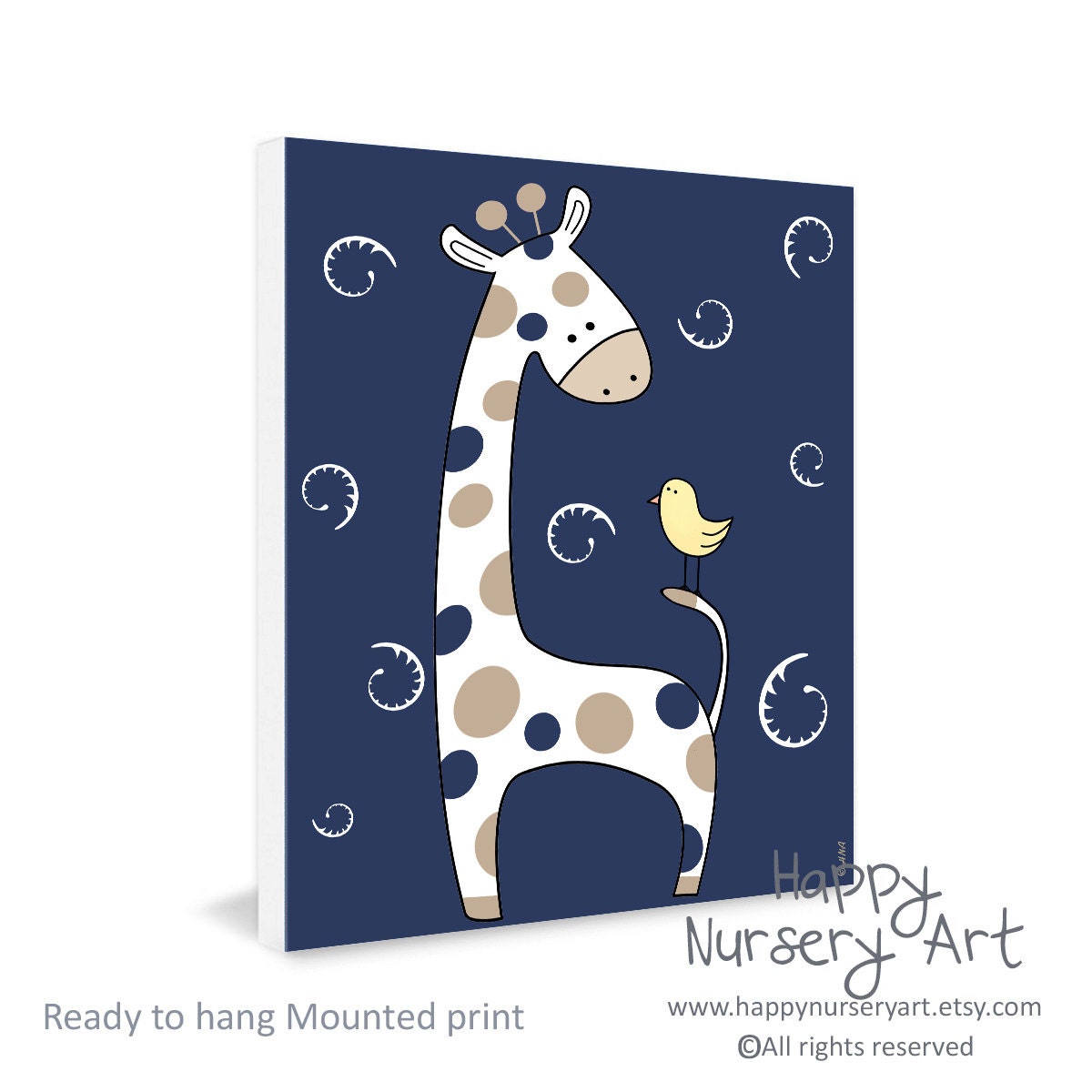 Art for nursery giraffe nursery decor baby gift boy girl