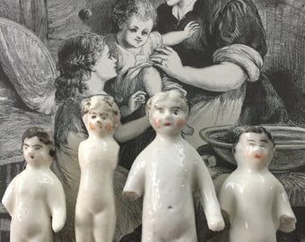 Lost Souls 4 Rare Frozen Charlotte Dolls Altered Art Project Collectible Dolls Frozen Charlotte Dolls Miniature German Dolls Antique
