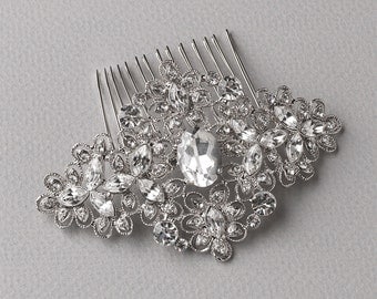Vintage Bridal Comb, Rhinestone Bridal Hair Comb, Rhinestone Hair Comb, Wedding Hair Comb, Hair Combs for Wedding, Bridal Headpiece ~TC-2241