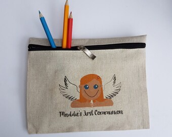 Holy Communion Angel Pencil Case/Stationery for children/First Communion/Holy Communion Gift/1st Holy Communion/Religious Gift/Pencil Case