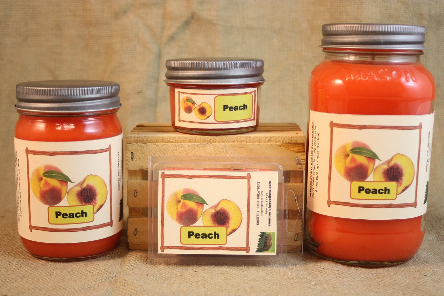Peach Scented Candle Peach Scented Wax Tarts 26 oz 12 oz 4