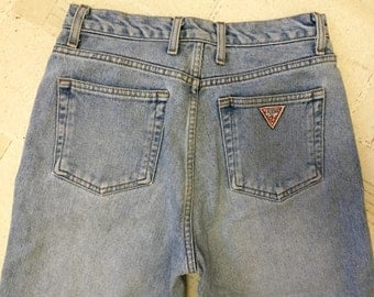 Vintage 1980's GUESS Marciano denim jeans tapered size 28