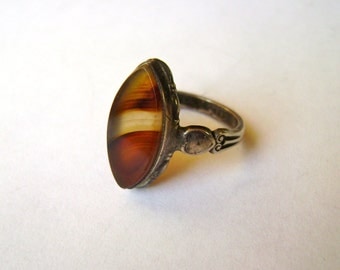 vintage sterling Clark and Coombs ring, size 5