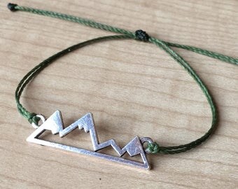 Custom Waterproof Mountain Bracelet - Made to Order - Custom Bracelet - Pura Vida Inspire Bracelet
