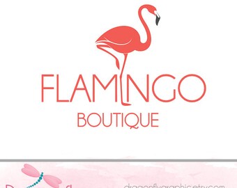 Flamingo logo | Etsy