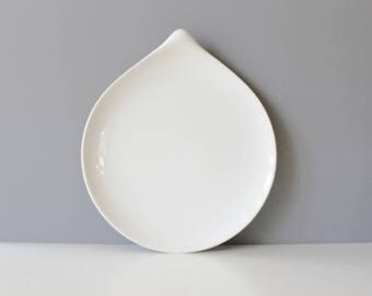 2 Available - Eva Zeisel for Hallcraft White Century Dinner Plate Dish Mid Century