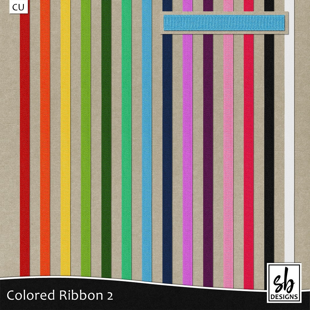 Digital Ribbon Ribbon Clip Art Digital Scrapbooking Ribbon