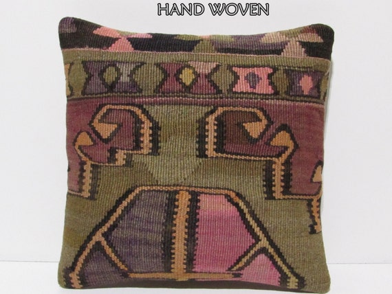 embroidered pillow 18x18 modern throw pillow sofa bohemian