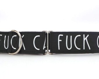 Fuck Cancer Dog Collar (Martingale, Buckle or Tag)