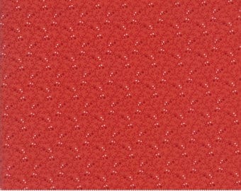 Moda Fabric - Snowfall by Minick & Simpson Poinsettia 14836-12 - Quilt, Quilting, Clothing, Crafts, Christmas, Holiday