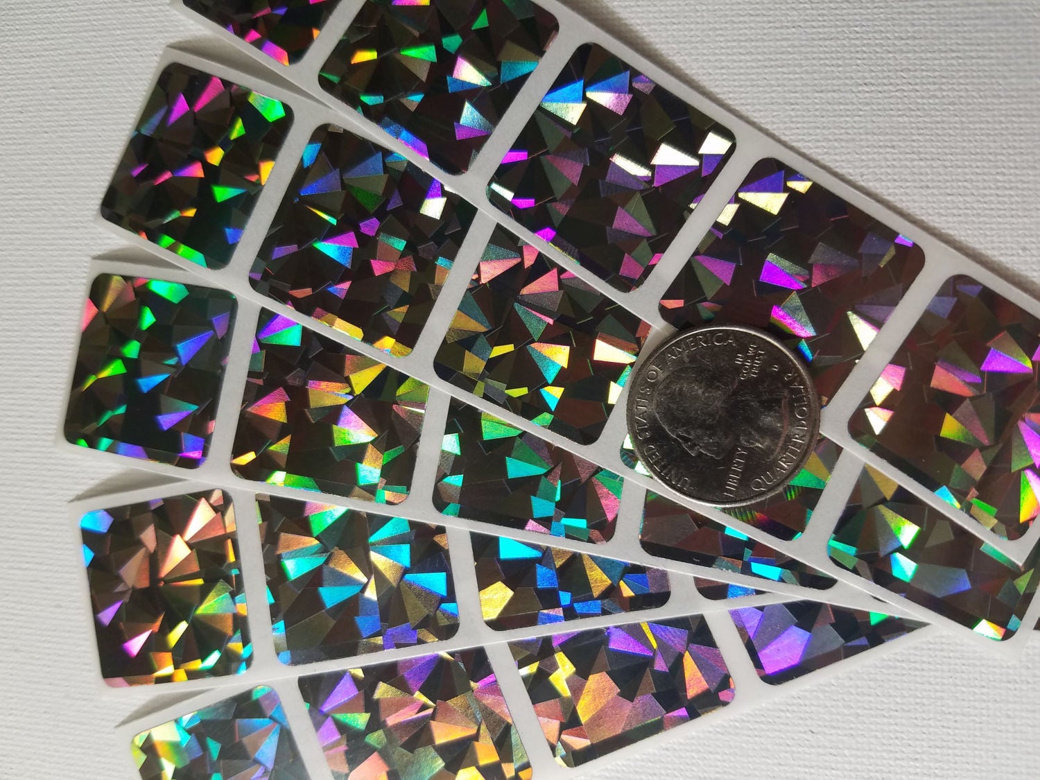 Scratch off stickershologram scratch off labels set of 200