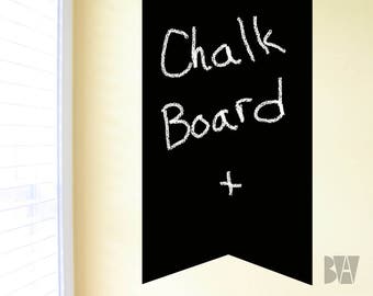 Chalkboard Decal. Chalk Board Banner. Vinyl Wall Decal. Chalkboard vinyl. Wall Decal. Wall sticker. Home decor decals.