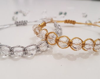 Shamballa bracelet with crystals