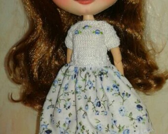 Dress for blythe, pullip, barbie, esc 1/6
