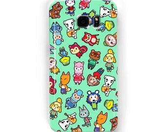 Chibi Animal Crossing Pattern ~ Wild World / New Leaf ~ iPhone / Samsung Galaxy Phone Case Cover