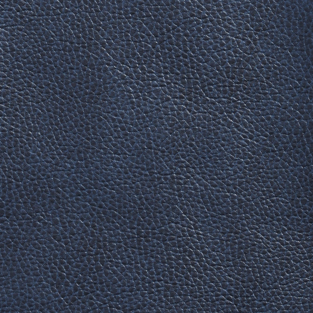 Navy Blue Breathable Leather Look And Feel Upholstery By The