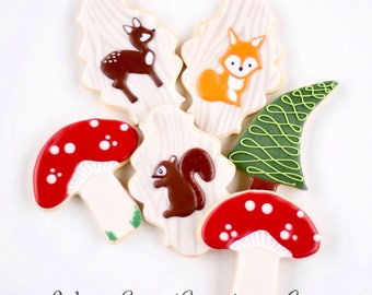 Half Dz. Forest (Woodland) Animal Cookies! Woodland Critters for All Occasions!