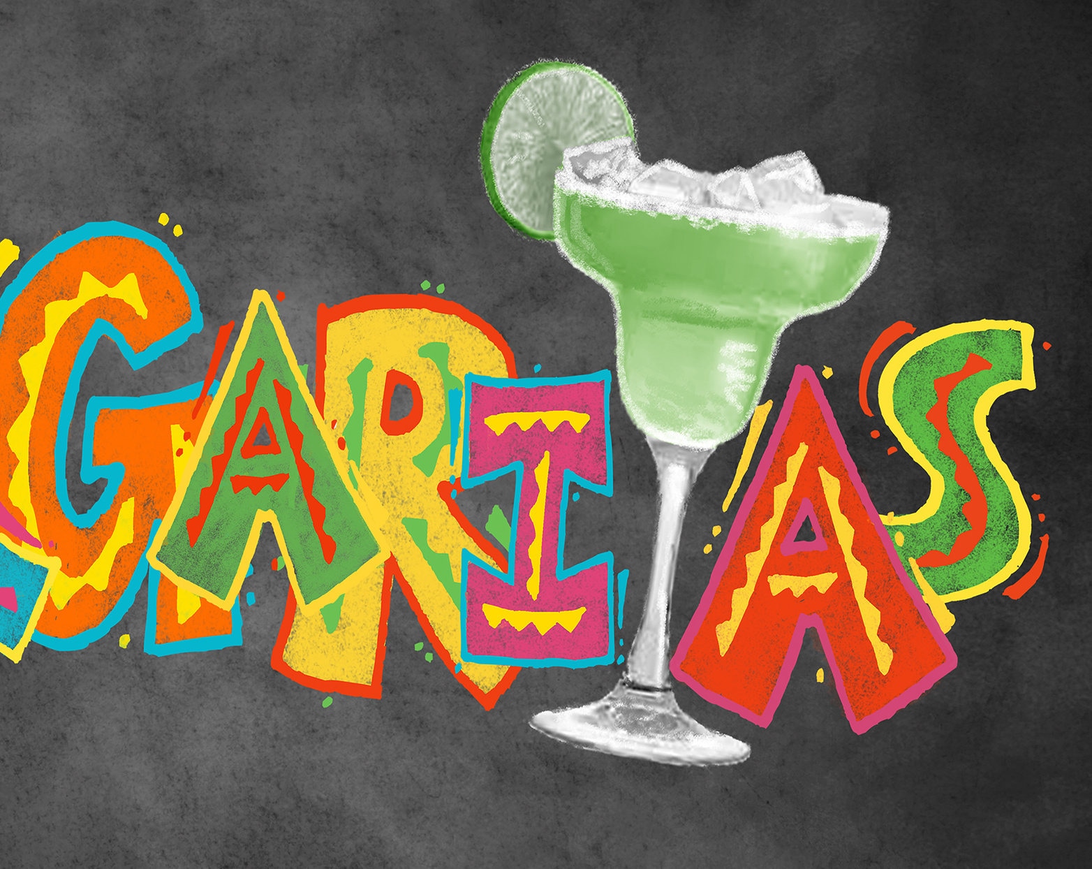 Printable Margaritas sign chalkboard sign Fiesta Margarita