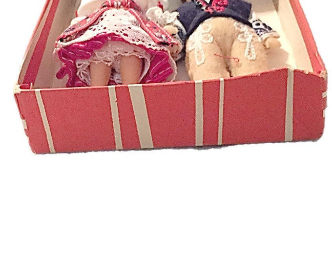 Beautiful Vintage Czechoslovakia Tatra Tatry Dolls Boxed 1977, Poland International Highlander Tatra Mountains Souvenir,