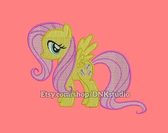My Little Pony Fluttershy Embroidery Design - 6 Sizes - INSTANT DOWNLOAD