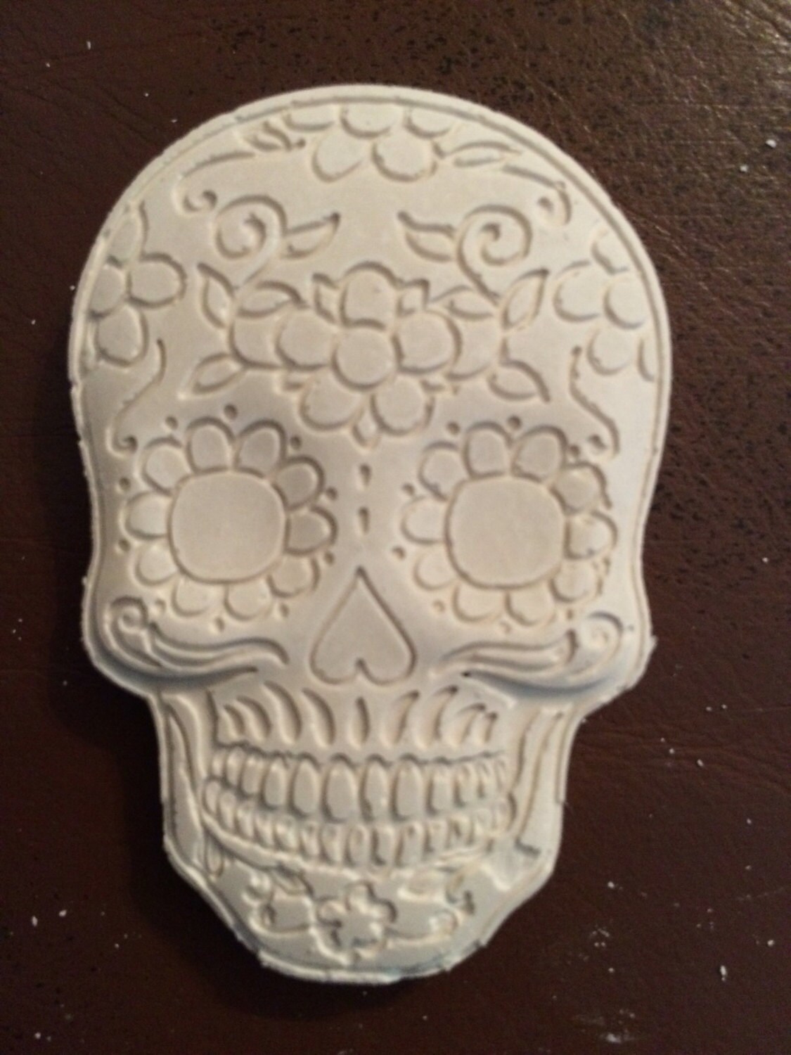10 plaster half heads sugar skulls semi head mixed media