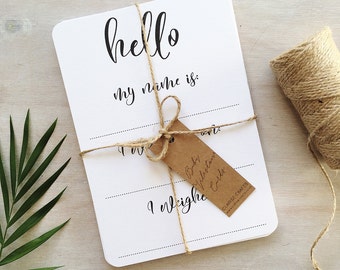 Monochrome Baby Milestone Cards - New Baby Gift - Christening Gift - Birth Announcement - Gender Neutral Cards - New Baby Gift