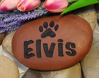 Pet Memorial Idea - Pet Memorial Marker - Remembrance Gift - Sympathy Stone - Pet Memorial Stone - Engraved Memorial Stone - God Rocks