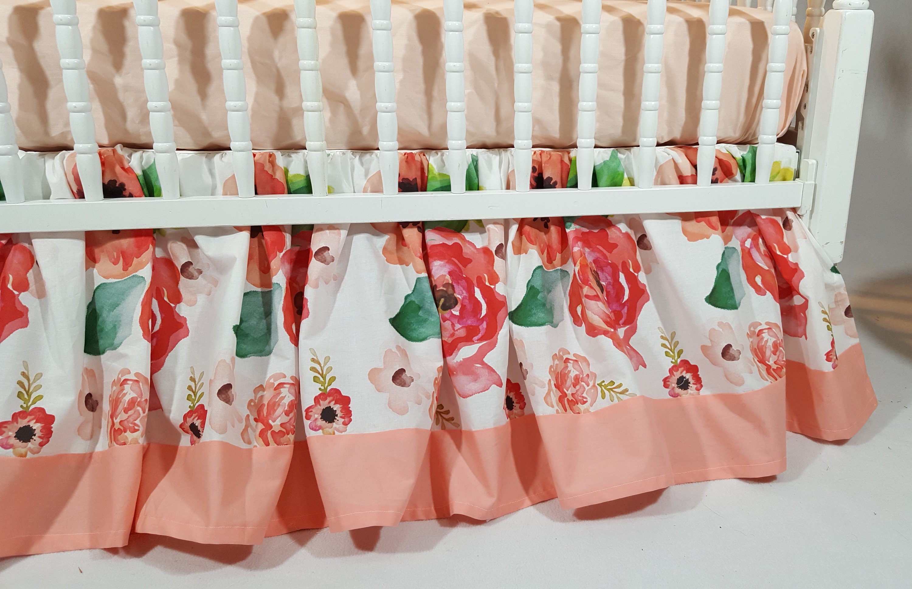 Floral Dreams Baby Bedding Boho chic floral dreams Crib