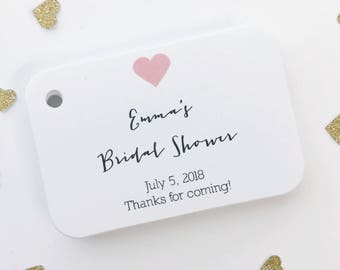 Bridal Shower Thank you Tags, Bridal Shower Favor Tags, Small Shower Favor Tags (RR-031-H)