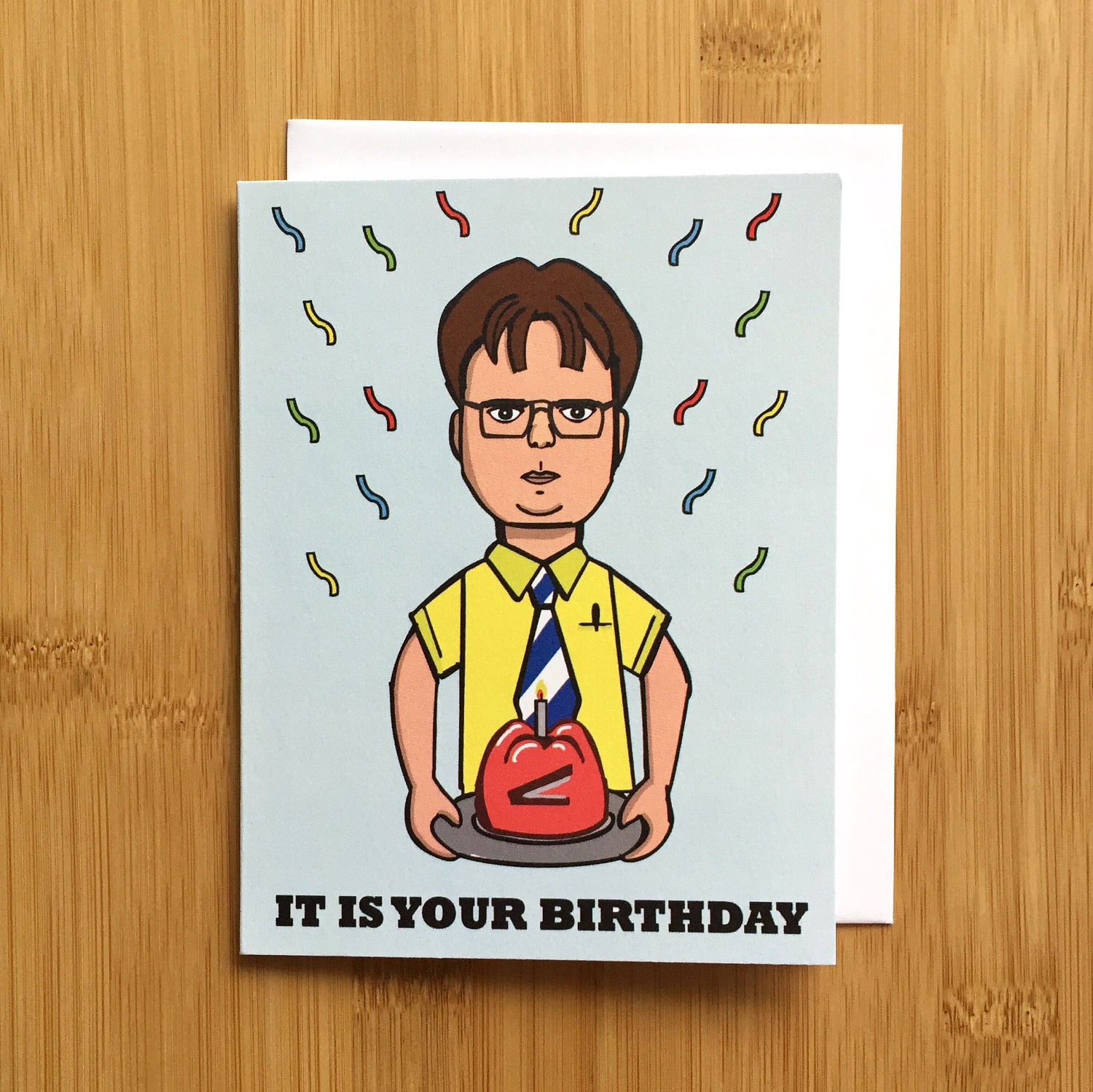 The Office Dwight Schrute Birthday Card the office tv show